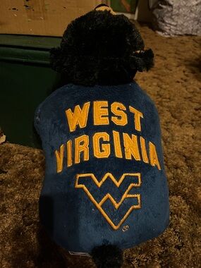 Pillow Pet West Virginia Plush Mascot in Blue and Gold-Collegiate Stuffed Animal
